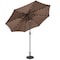 Villacera 9-Foot LED Outdoor Patio Umbrella with Base, Brown 83-OUT5421B - alternate 2